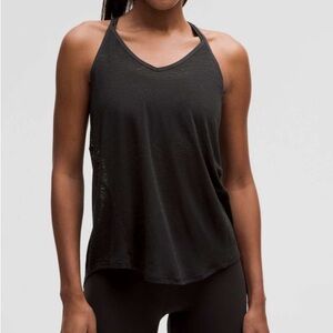 lululemon athletica Black V-Neck Tank Top